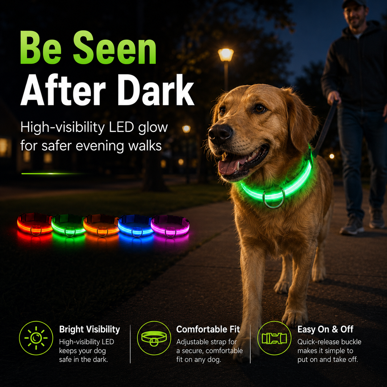 LED Safety Dog Collar