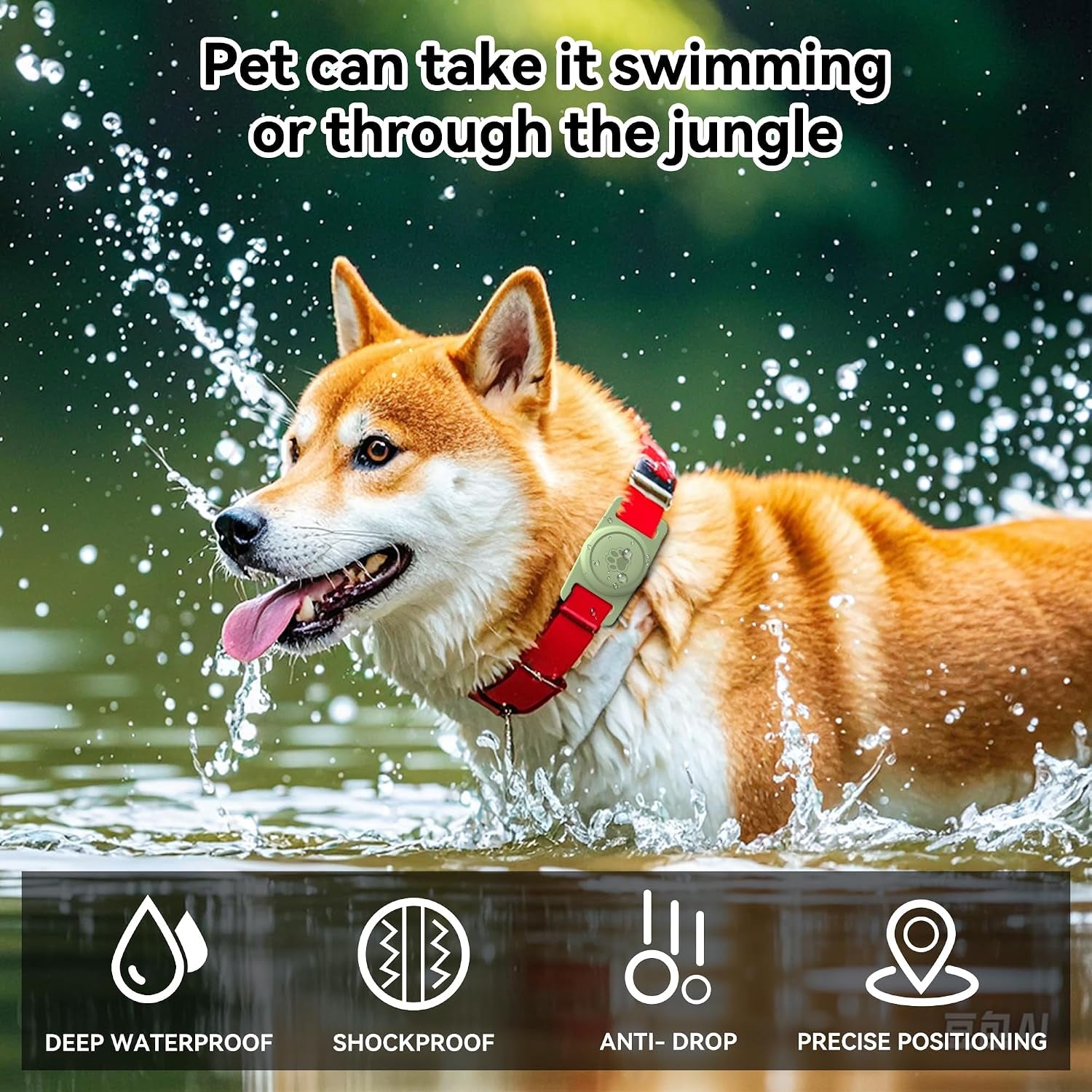 for Airtag Dog Collar Holder 2 Pack,Gps System Accessories
