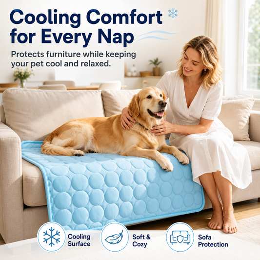 Dog & Cat Cooling Mat – Self-Cooling Pet Pad, No Freezing Needed