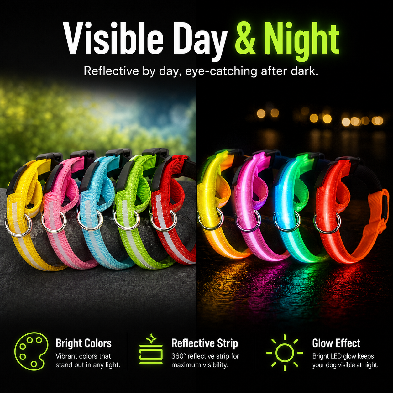 Rechargeable LED Dog Collar