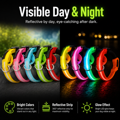 Rechargeable LED Dog Collar