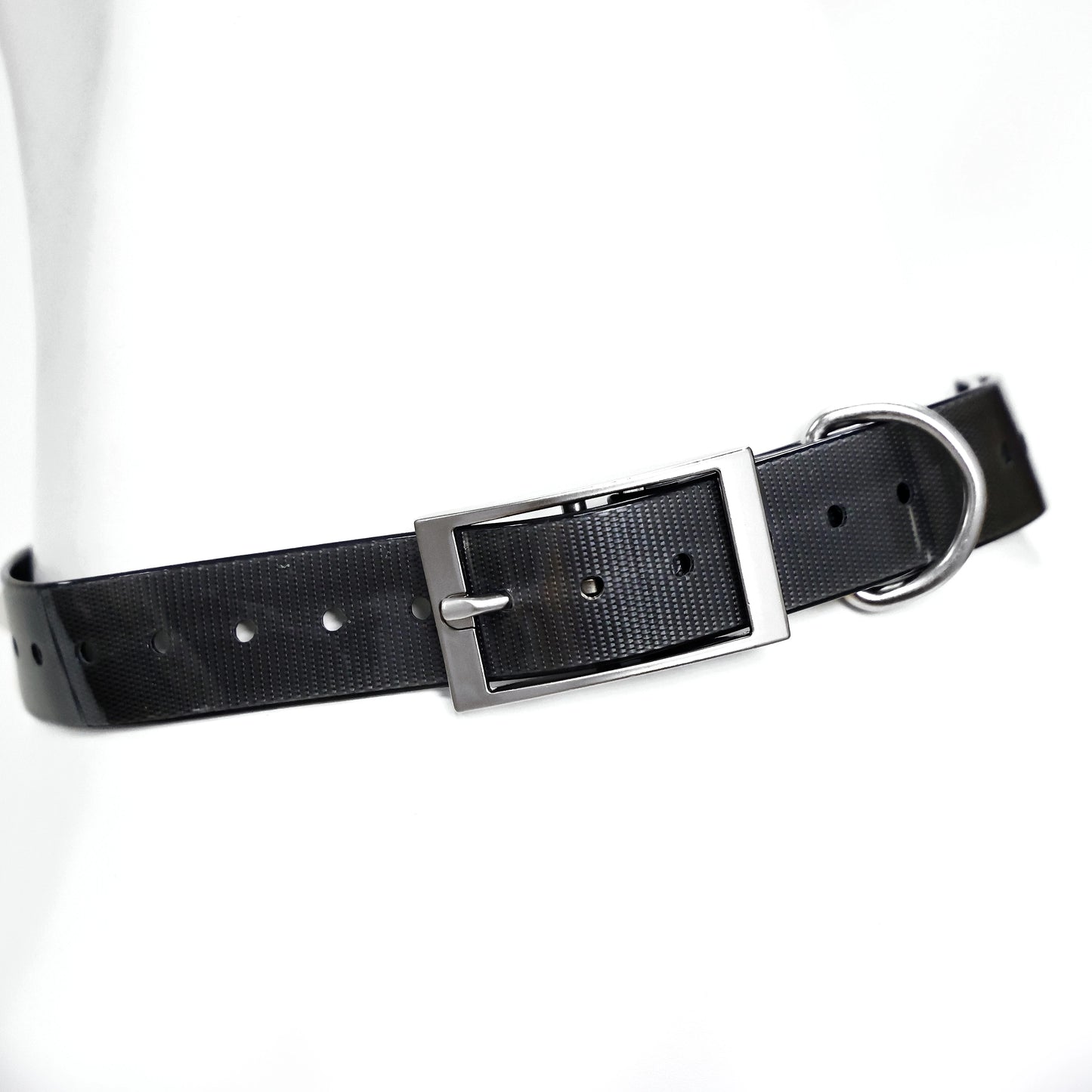 2.5Cm Wide Heavy Duty TPU Dog Collar Waterproof Hunting Adjustable Pet Collar 8 Colors for Large Medium Dogs Outdoor Training