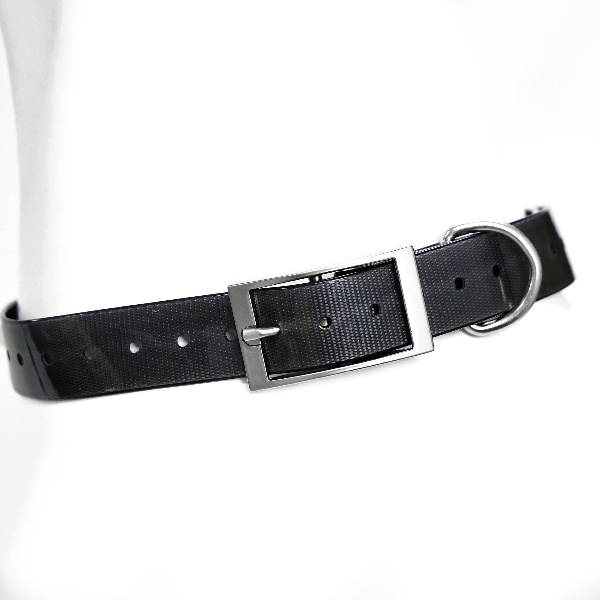 2.5Cm Wide Heavy Duty TPU Dog Collar Waterproof Hunting Adjustable Pet Collar 8 Colors for Large Medium Dogs Outdoor Training