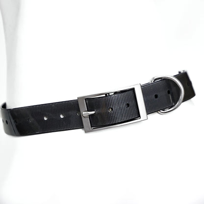 2.5Cm Wide Heavy Duty TPU Dog Collar Waterproof Hunting Adjustable Pet Collar 8 Colors for Large Medium Dogs Outdoor Training