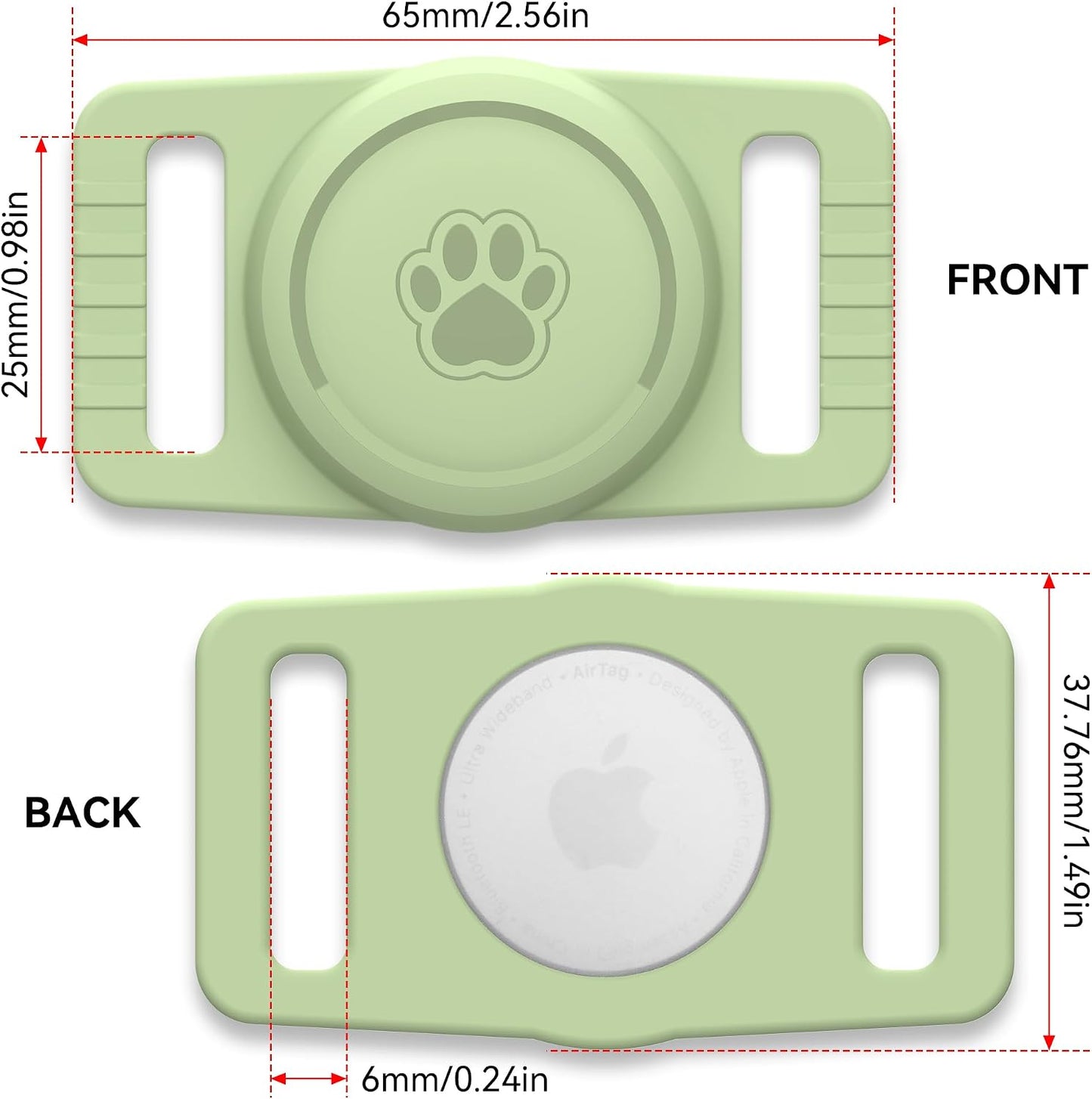 for Airtag Dog Collar Holder 2 Pack,Gps System Accessories